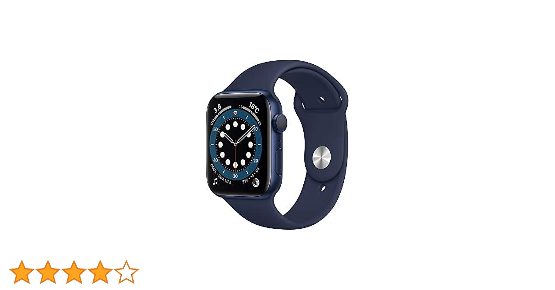 Apple Watch - Apple Watch 6 44mm ブルーアルミニウムケース ディープネイビー Apple Watch Series 6(GPSモデル)- 44mmブルーアルミニウム